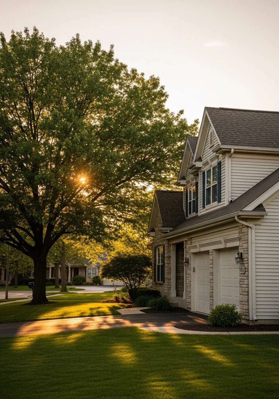 Algonquin home with traditional suburban design and established neighborhood setting.